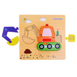 Пазл-вкладыш Экскаватор - Щепочка фото 3