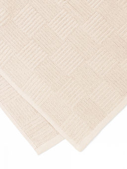 Простыня махровая жаккардовая DeNASTIA 150x200 хлопок 100% молочный молочный махровая ткань, хлопок