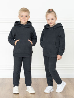 Костюм детский флисовый антрацит 7043г(ш) (104, 56)