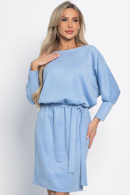 Платье Неслучайная встреча (пыльно-голубое) П15094-19М