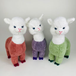 Мягкая игрушка Альпака меховая 45 см