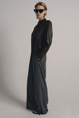 CHAQUETA PIEL 100% ZW COLLECTION LIMITED EDITION / Marr?n oscuro - Zara фото 11