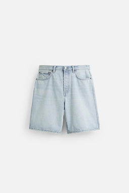 STRAIGHT-LEG DENIM BERMUDA SHORTS - Zara фото 47