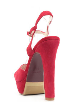 06-87VB RED Туфли женские (натуральная замша)