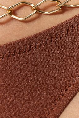 Kahverengi Zincir Aksesuarl? Normal Paca Bikini Alt? TBESS23BA00078