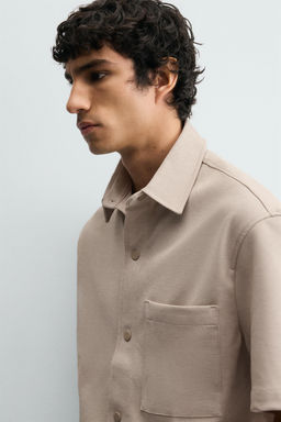 SOBRECAMISA CONFORT NON IRON / Tostado claro - Zara фото 12