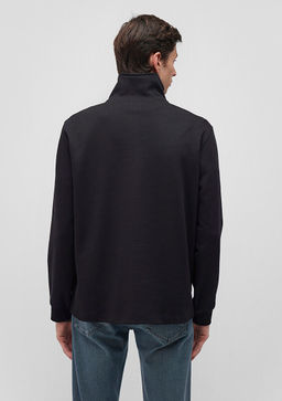 Siyah Sweatshirt - Mavi фото 4