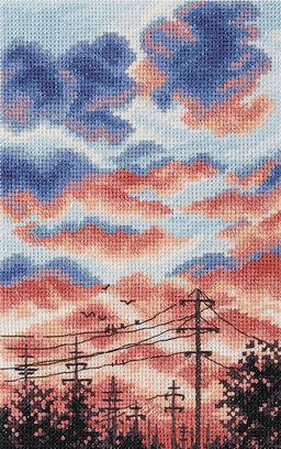 Набор для вышивания PANNA PS-7467 Краски заката 12 х 18 см