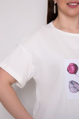 Футболка блуза 95% хлопок, 5% эластан