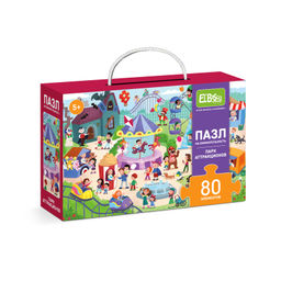 ElBascoKids / Пазл на внимательность Зимняя деревня 80 элементов - El`BascoKids фото 38