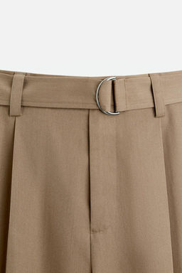 BELTED PLEATED TROUSERS - Zara фото 26