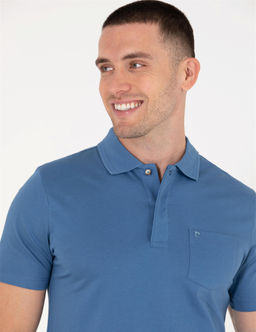 Koyu Mavi Regular Fit Polo Yaka Merserize Ti__rt - Pierre cardin фото 2