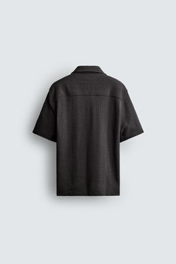 CAMISA REGULAR FIT ESTRUCTURA / Carb?n - Zara фото 8