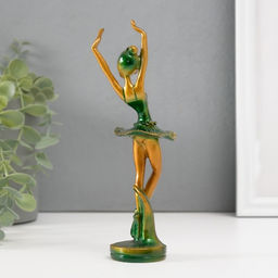 Фигурка полистоун «Балерина в зелёной пачке», 18.5×5×4.5 см
