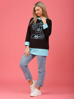 845 Туника "бирюза"