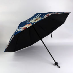 Зонт механический «Цветочный сад», эпонж, 4 сложения, 8 спиц, R=48/55 см, d=96 см, МИКС