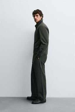 TEXTURED CANVAS TROUSERS - Zara фото 4