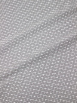 Пестрядь Средняя клетка на серо-кофейном, ш.1.4м, хлопок-95%, п/э-5%, 140гр/м.кв