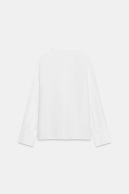CAMISA LINO 100% ZW COLLECTION / Blanco - Zara фото 6