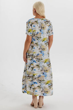 Платье штапель 6146/02/Зеленый - Rise фото 4