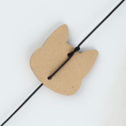 Дразнилка с деревянной подвеской Мордочка, 4 см - Пушистое счастье фото 3