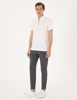 Ekru Ultralight Kuma_ Slim Fit Polo Yaka Ti__rt