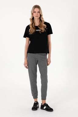 Kad_n Siyah Bisiklet Yaka Ti__rt Sepette S_rpriz _ndirim - U.s. polo assn фото 4