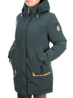 M2008 DK. GREEN Пальто зимнее женское MARIA - Фабричный китай фото 3