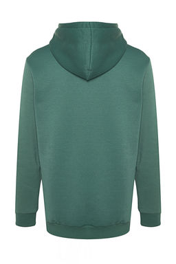 Yesil Regular/Normal Kesim Kapusonlu Ici Polar/S?cak Tutan Pamuk Sweatshirt TMNAW24SW00121 - Trendyolmilla фото 8