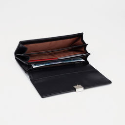 Кошелёк на кнопке, цвет чёрный - Simaland фото 4