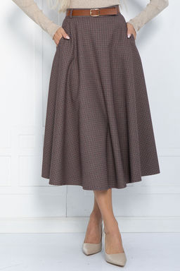 Юбка Уверенная грация (коричнево-бордовая) Ю12213-2 - Lt collection фото 7