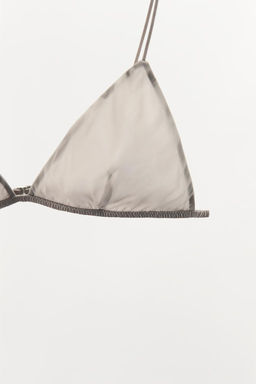 SILK TRIANGLE BRALETTE - Zara фото 11