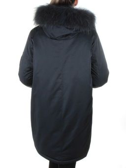 E-1961 DK. BLUE Пальто женское с мехом Evcanbady - Fashion фото 6