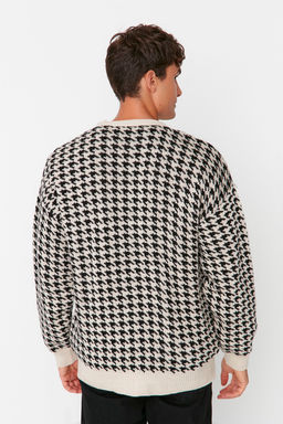 TRENDYOL MAN Bej Oversize V Yaka Kazayag? H?rka TMNAW22HI0080 - Trendyolmilla фото 5