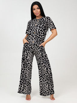 457 Домашний костюм (брюки) (Черный жираф)