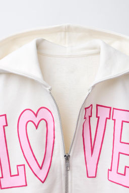 VARSITY ZIP-UP SWEATSHIRT - Zara фото 3