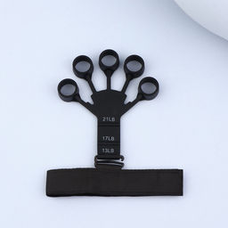 Массажёр для разработки рук и пальцев, с манжетом, 8×14×2.8 см, чёрный