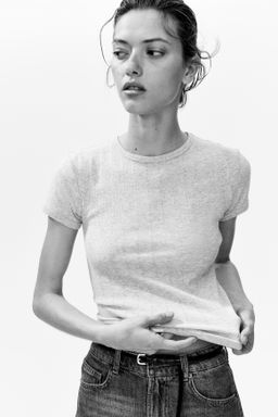 Camiseta en punto pointelle - H&m фото 5