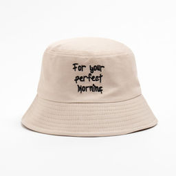 Панама MINAKU с надписями, бежевый, размер 56--58