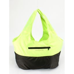 Сумка молодежная SKP-337 (нейлон), 1отд, 1внеш карм, черный/салатовый 248172 - Adelia фото 2