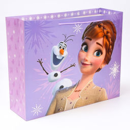 Пакет подарочный, 50×40×15 см, упаковка, Холодное сердце