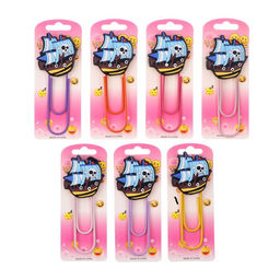 Закладка-скрепка большая, 11 см, Корабль, МИКС