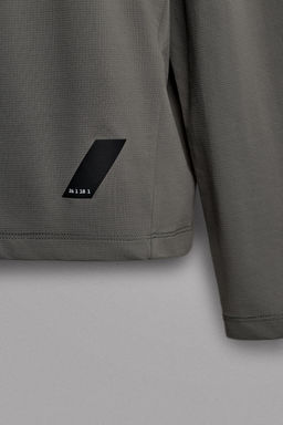 CAMISETA T?CNICA RUNNING MANGA LARGA GR?FICO / Gris medio - Zara фото 8