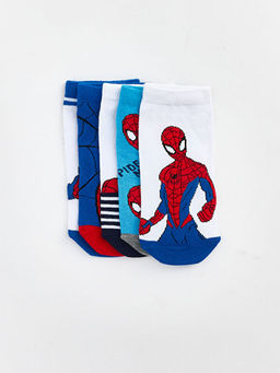 Spider-Man Bask?l? Erkek ?ocuk Patik ?orap 5li