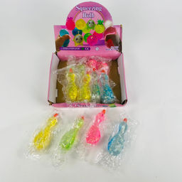 Мякиш антистресс Squeezing Bulb Утки прозрачные 12 шт в уп - Storyland фото 3