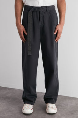Antasit Ekstra Wide Leg Beli Kusak Kemer Detayl? Baggy Pantolon TMNSS24PL00009