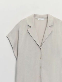 Льняная блуза с отложным воротником ZR2605012003-36 / Zarina