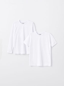 Bisiklet Yaka Basic Erkek ?ocuk Ti??rt 2li