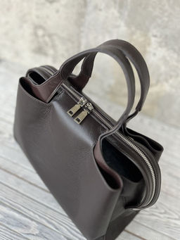 Женская кожаная сумка тоут 3120 Кофе - Sergio valentini фото 4