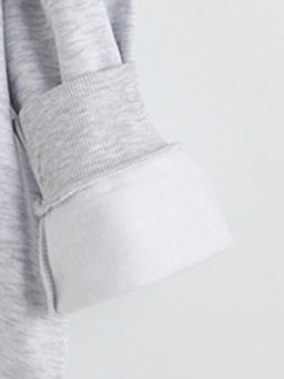 Bask?l? K?z ?ocuk Kal?n Sweatshirt